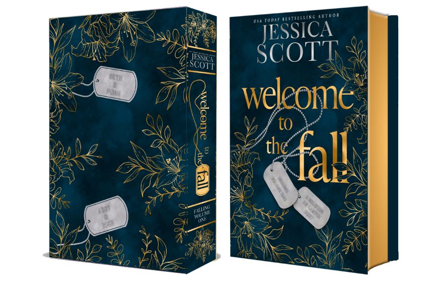 Book cover of 'Welcome to the Fall' by Jessica Scott with decorative elements on a white background